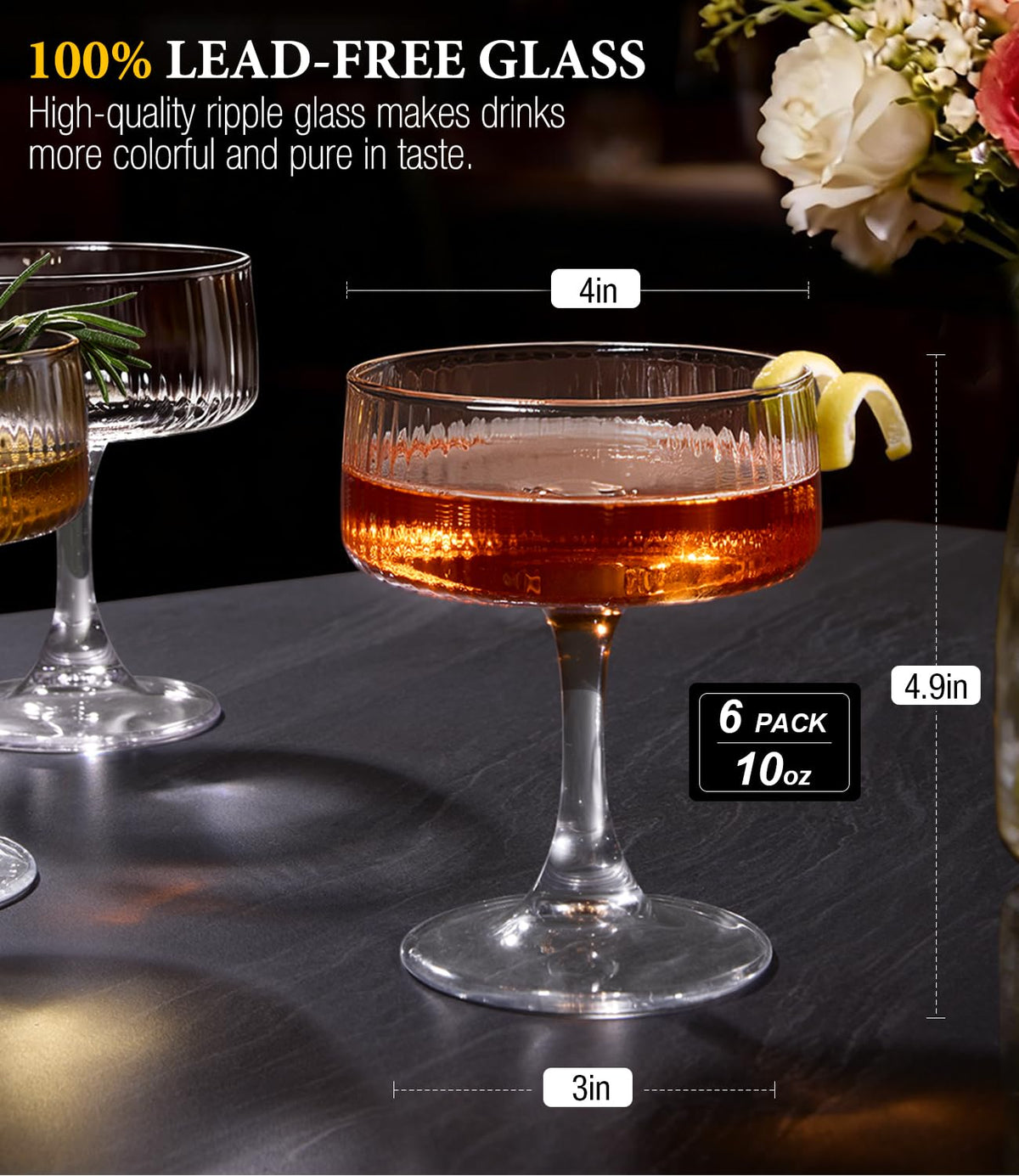 Champagne Glasses Set of 6 X178