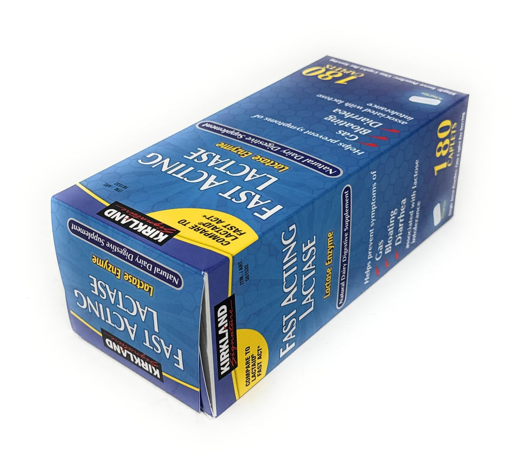 Fast Acting Lactase 180 Caplets K9137