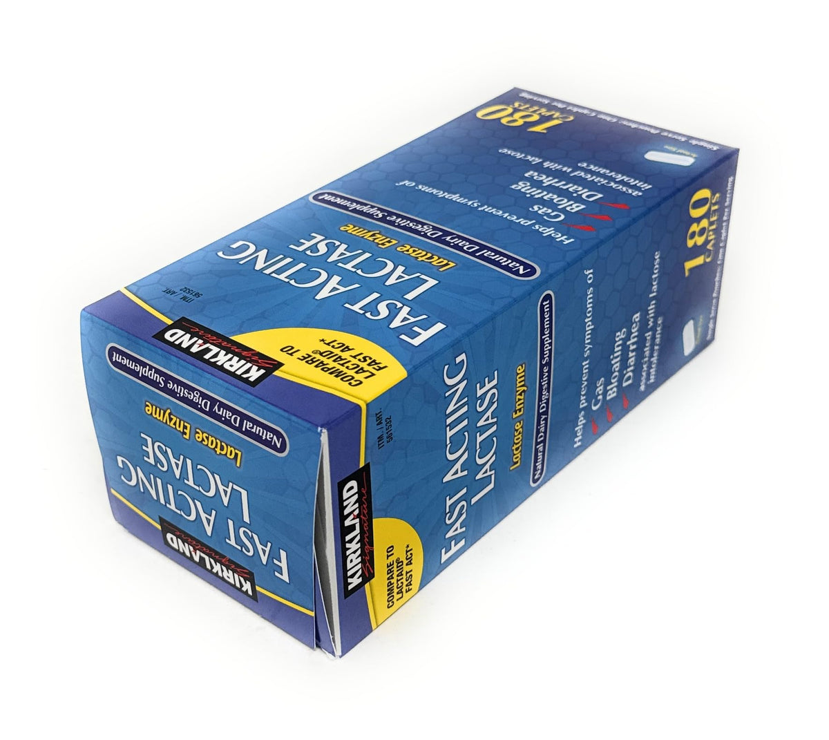 Fast Acting Lactase 180 Caplets K9137