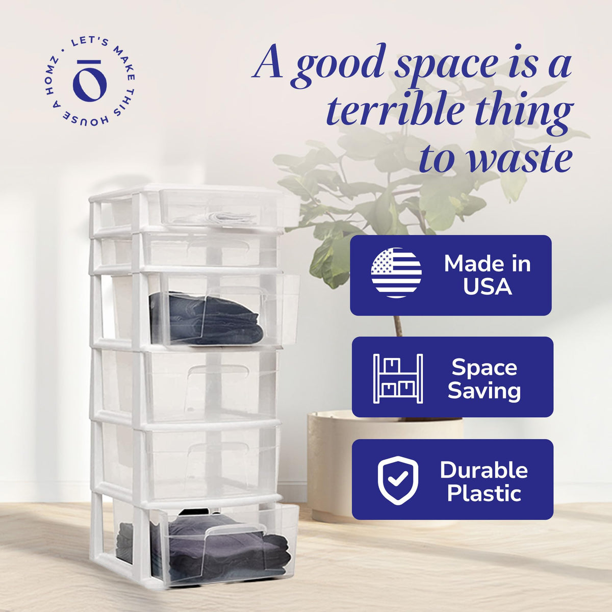 6-Tier Storage Cart with Removable Wheels W519079