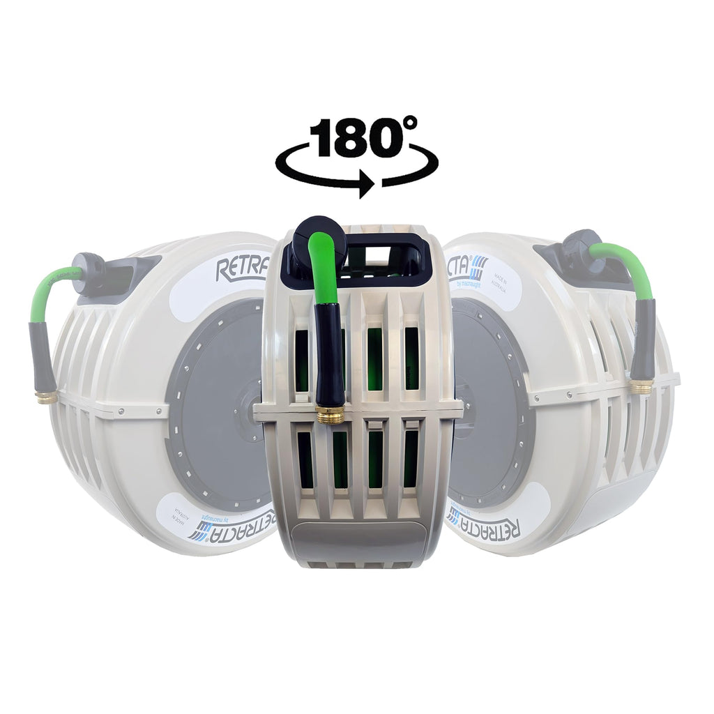 60 Ft Heavy Duty Retractable Garden Hose Reel with Swivel Bracket K277940