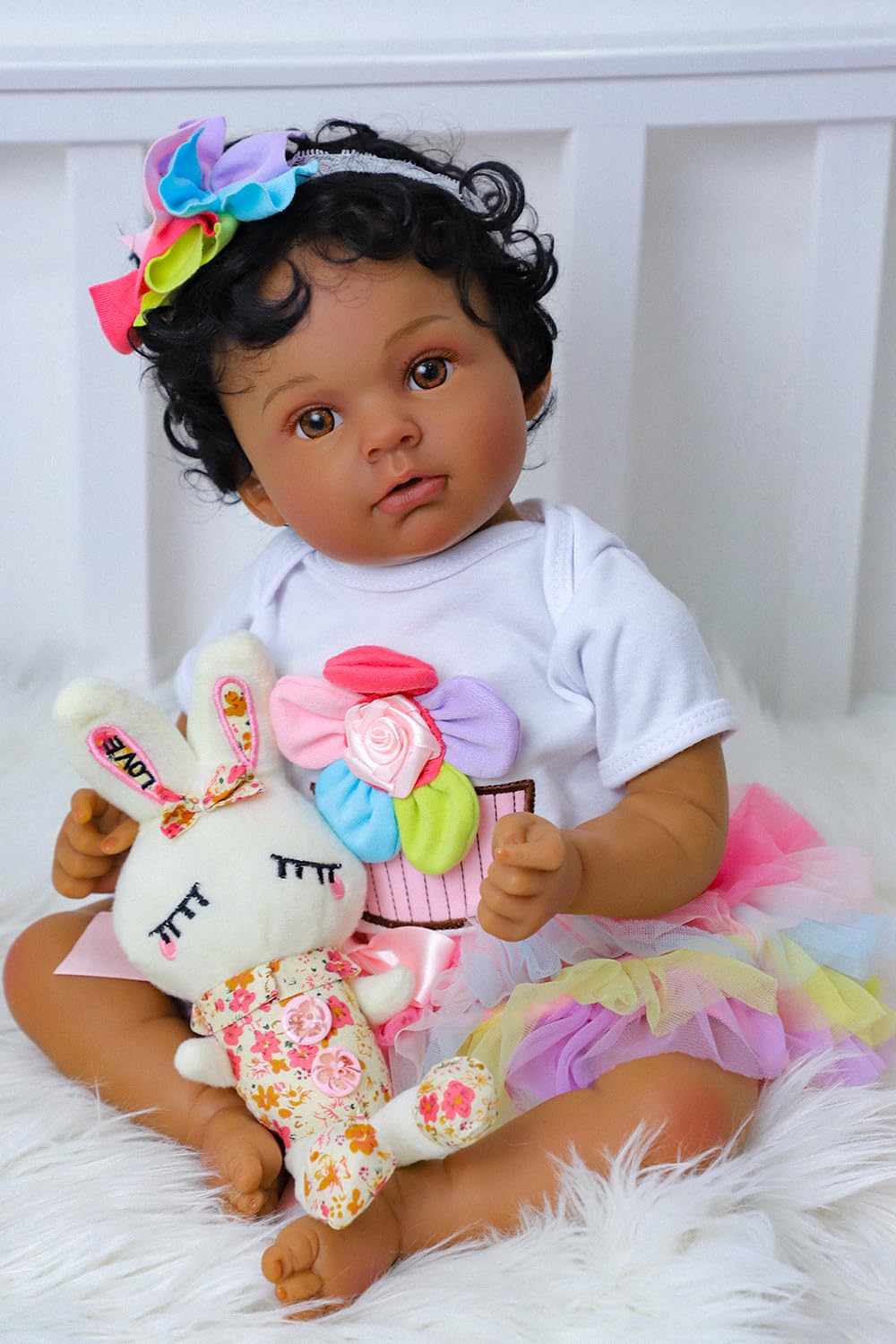 Black 20 Inch Reborn Baby Doll U928