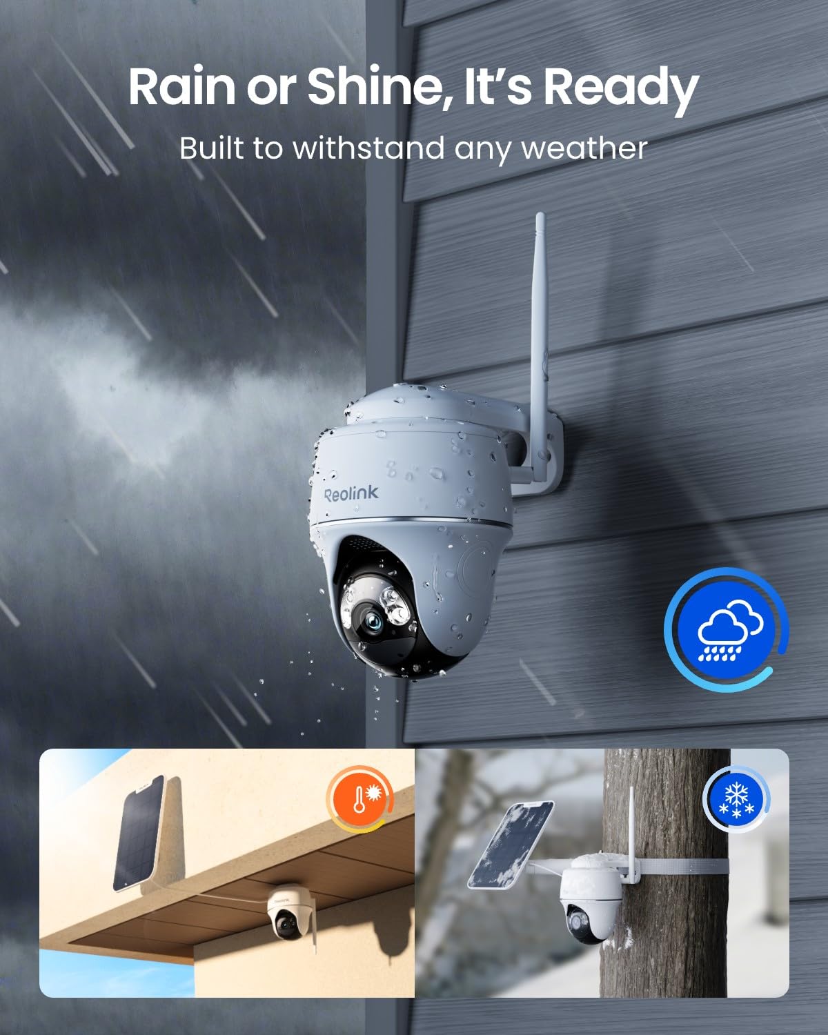 Solar Security Cameras Wireless Outdoor 360° Coverage S20650