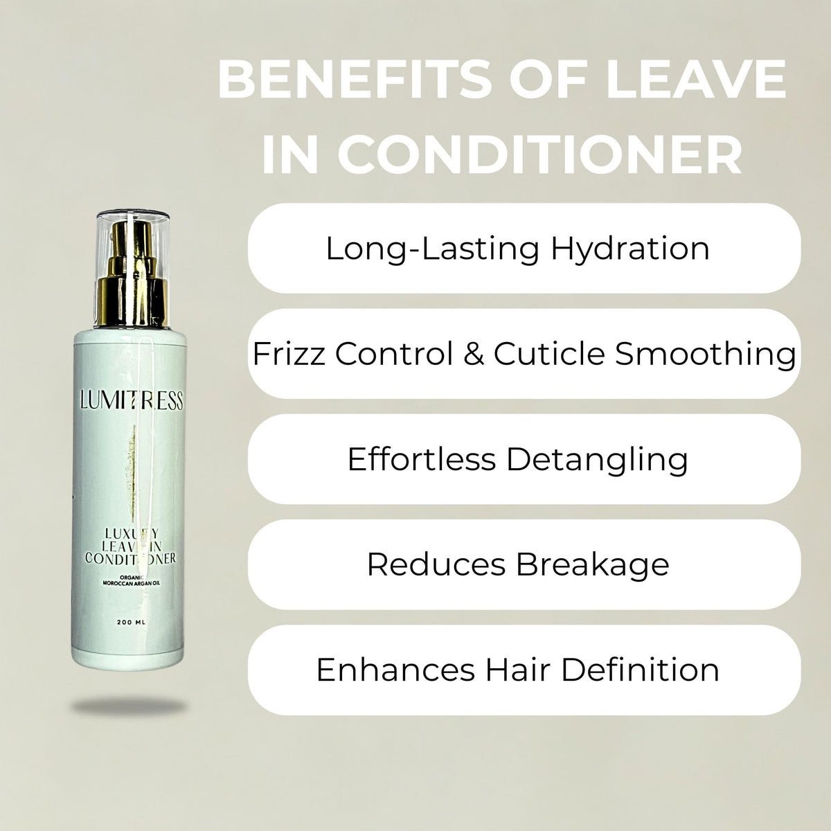 Leave In Conditioner Hydrating Hair Treatment G1748