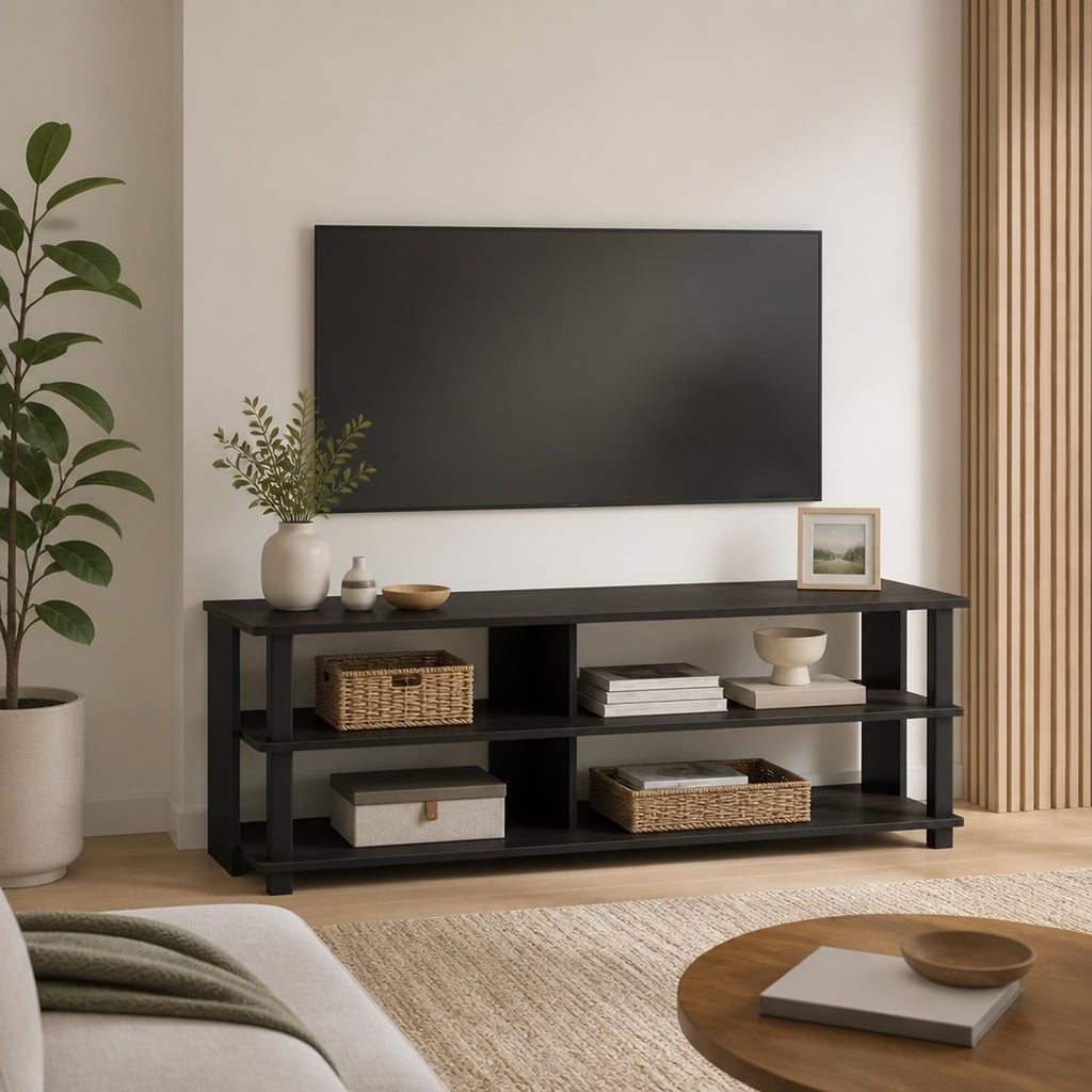 Espresso TV Stand with Open Shelf up to 48 Inch K5129