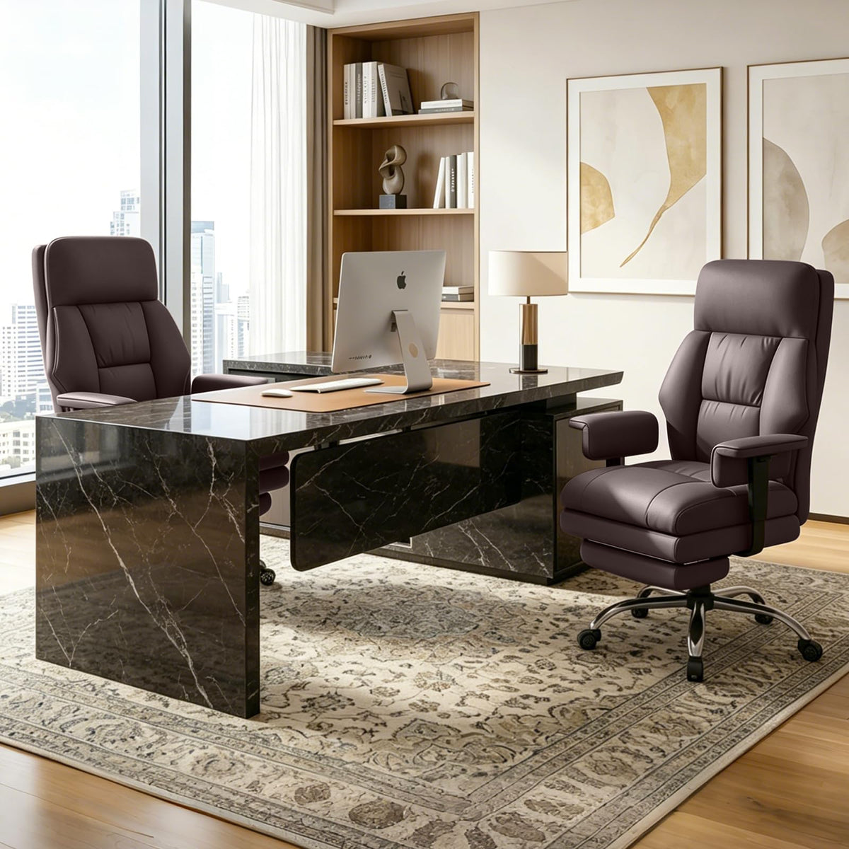 Brown Ergonomic Office Chair D208