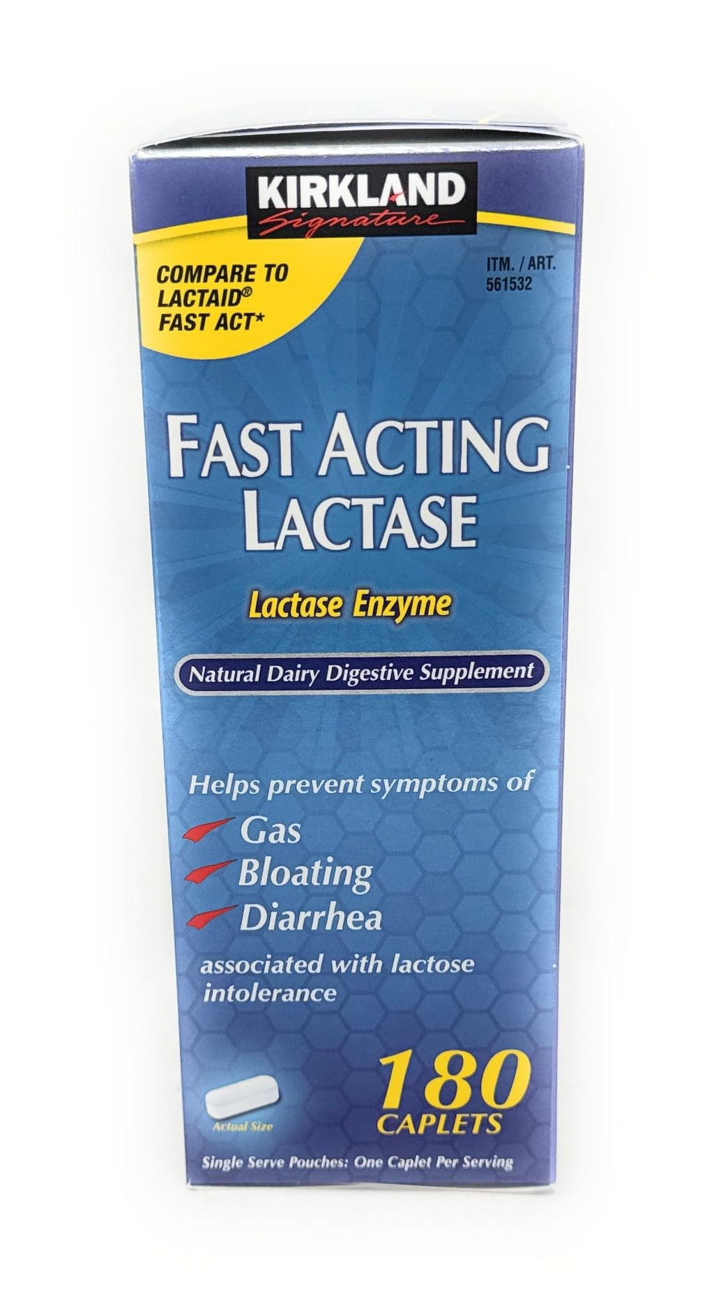 Fast Acting Lactase 180 Caplets K9137