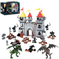 Medieval Castle Toy Building Set with Cavalry and Arrow Tower V833075