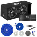 Dual 12” 2600W Subwoofer Box and Amplifier S645