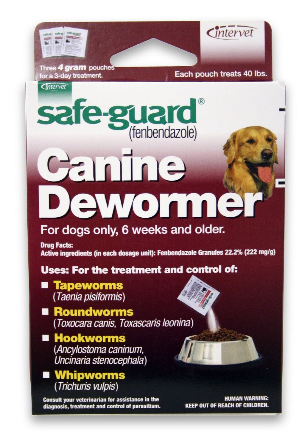 Canine Dewormer for Large Dogs 4-Gram Pack of 2 V794076
