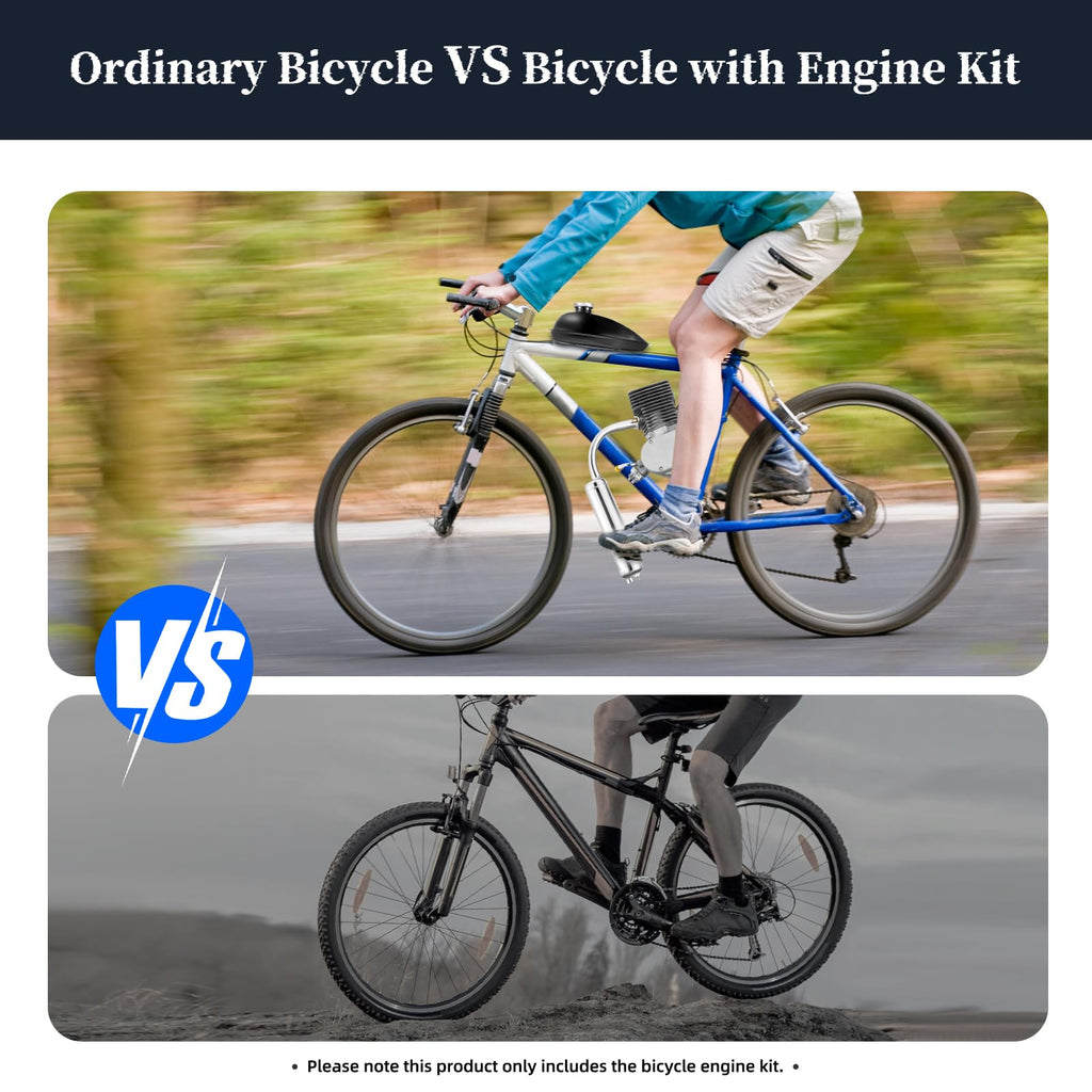 2-Stroke 100CC Bicycle Engine Kit for 26-28in V-Frame Bikes M768
