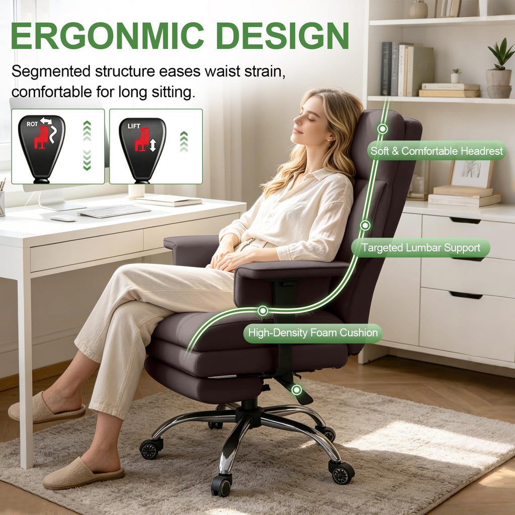 Brown Ergonomic Office Chair D208
