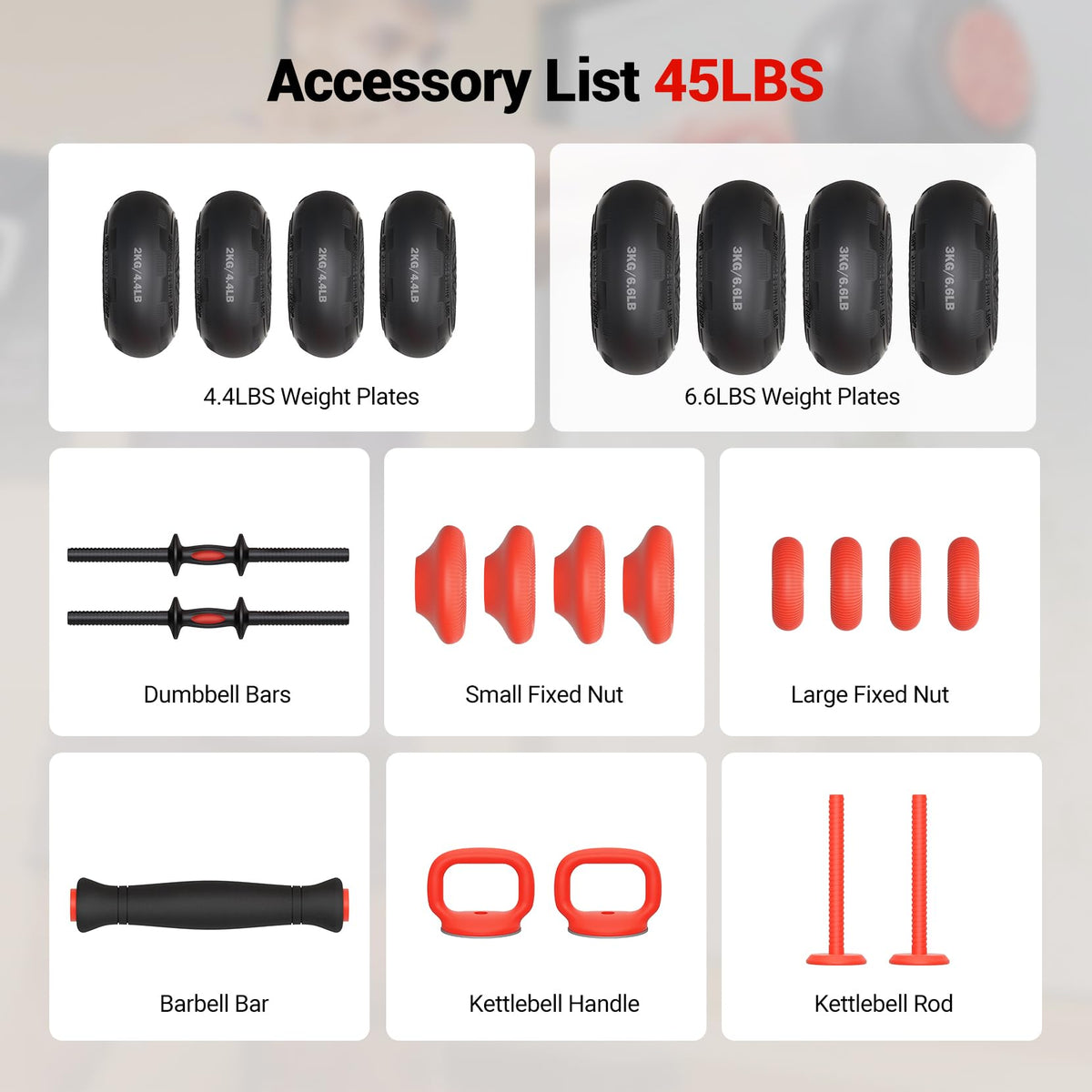 Adjustable Dumbbell Set with Connector O145303