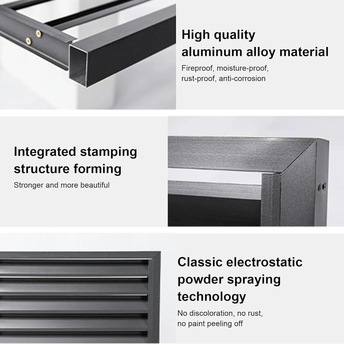 Air Conditioner Fence for Outside Units, Mini Split Pipe Cover, Aluminum AC Cover Q682498