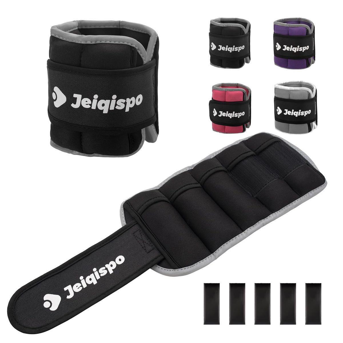 Adjustable Ankle Weights 1 Pair Removable Weight V23200