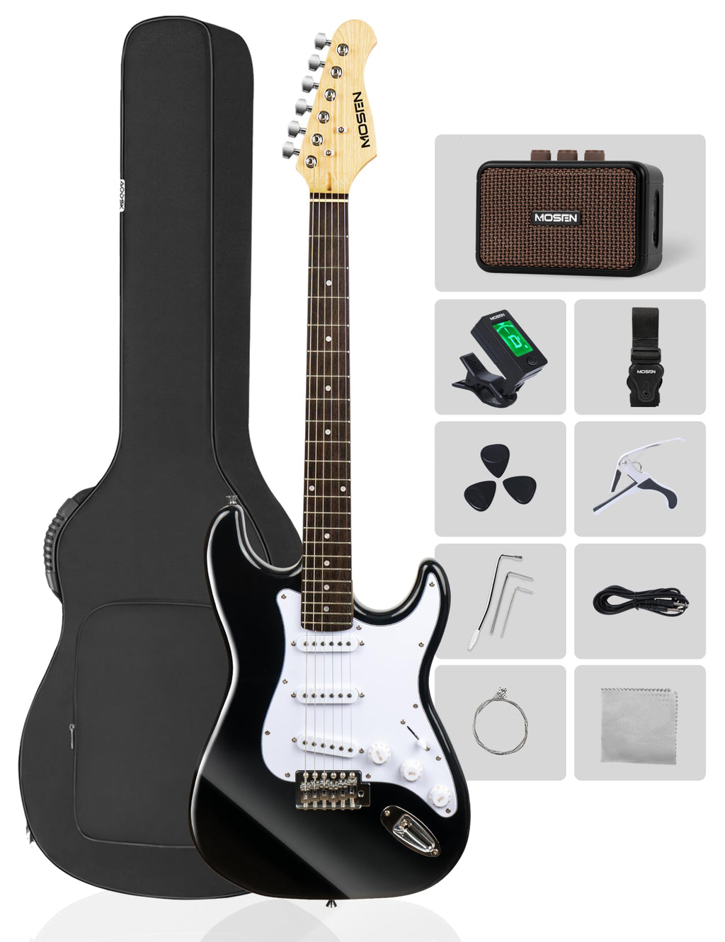 39" Electric Guitar Set with Amp Bag Tuner T1033