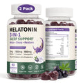 Melatonin Calm Sleep Gummies 2mg Elderberry Flavor 60*2 Bottles Q127