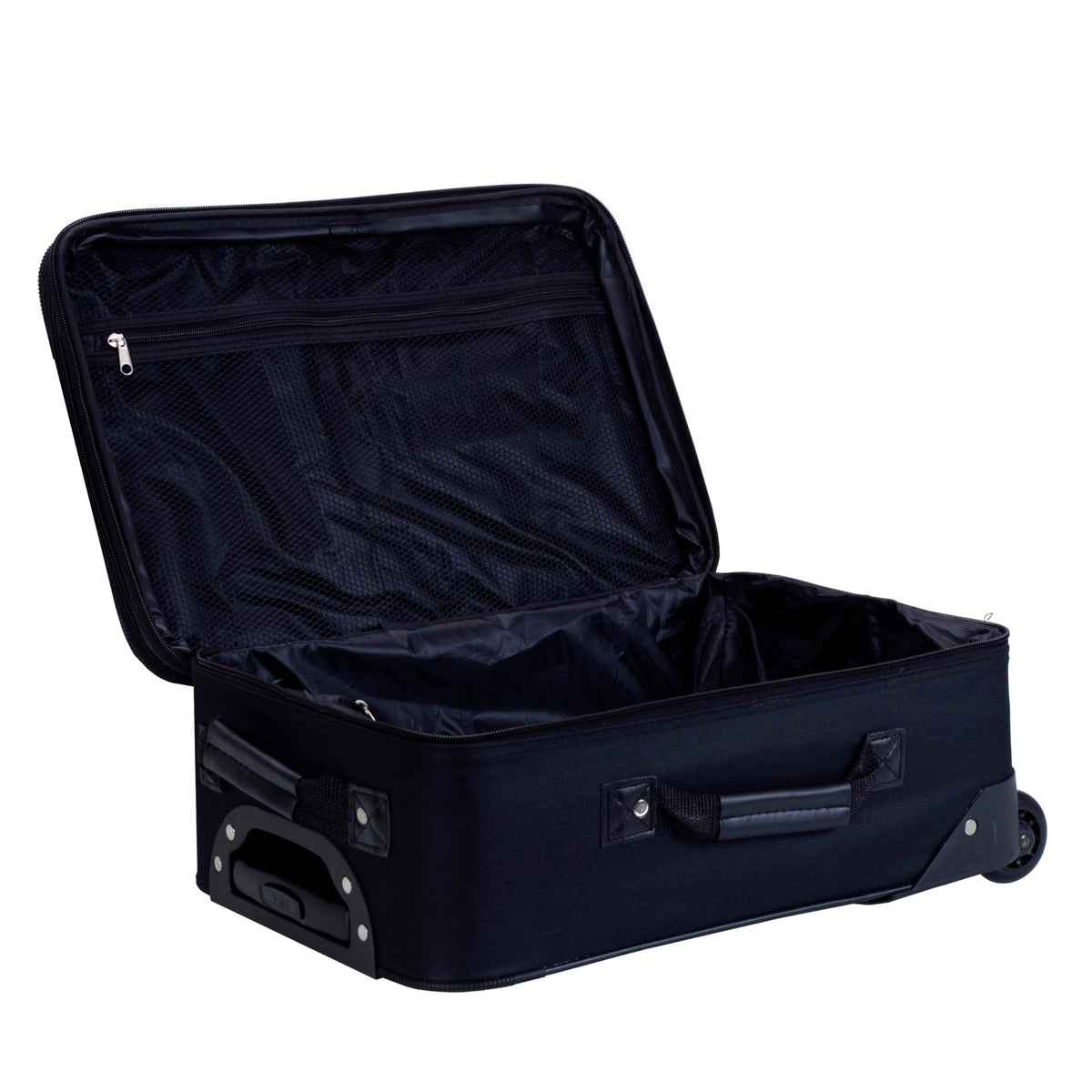 Expandable Softside Upright Luggage Set, Black, 2-Piece (14/19) I88733
