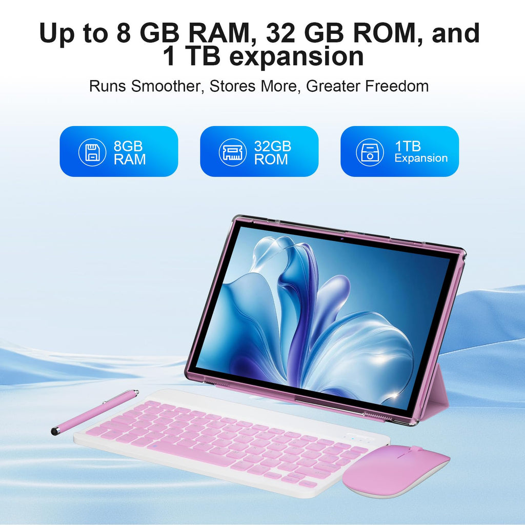 10 inch 2 in 1 Android Tablet with Keyboard 8GB RAM 32GB ROM C939