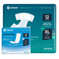 Adult Diapers XLarge 12 Count & Booster Pads 26 Count E6322