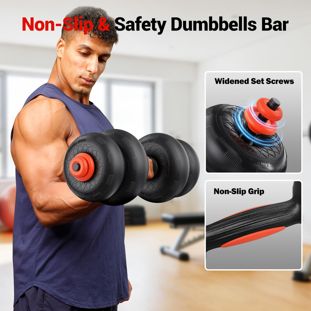 Adjustable Dumbbell Set with Connector O145303
