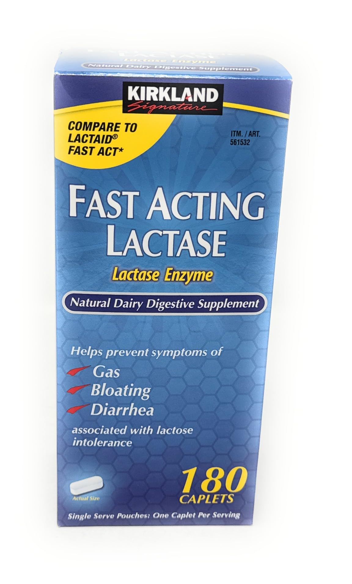Fast Acting Lactase 180 Caplets K9137