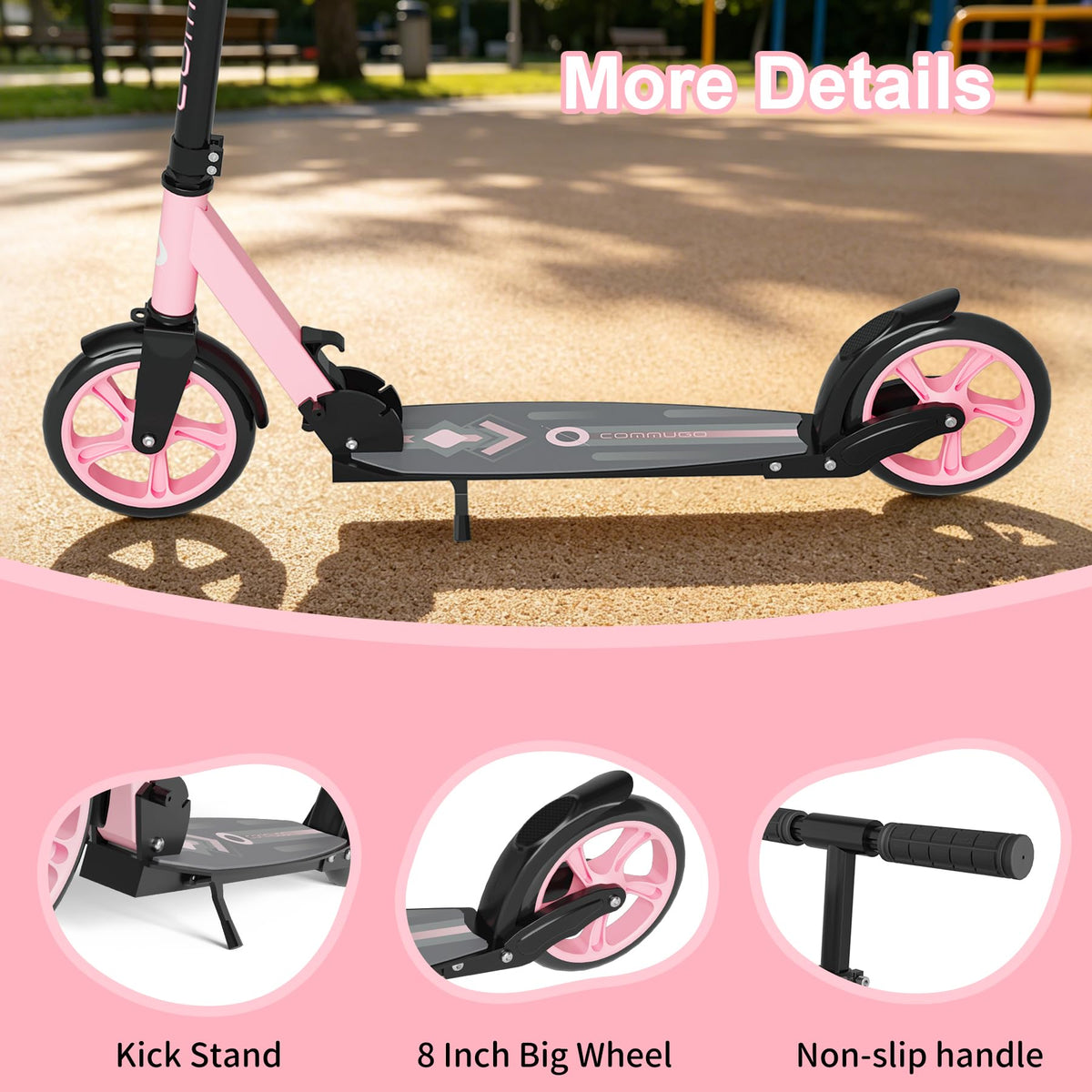 Lightweight Foldable Kick Scooter with Carry Strap I51299