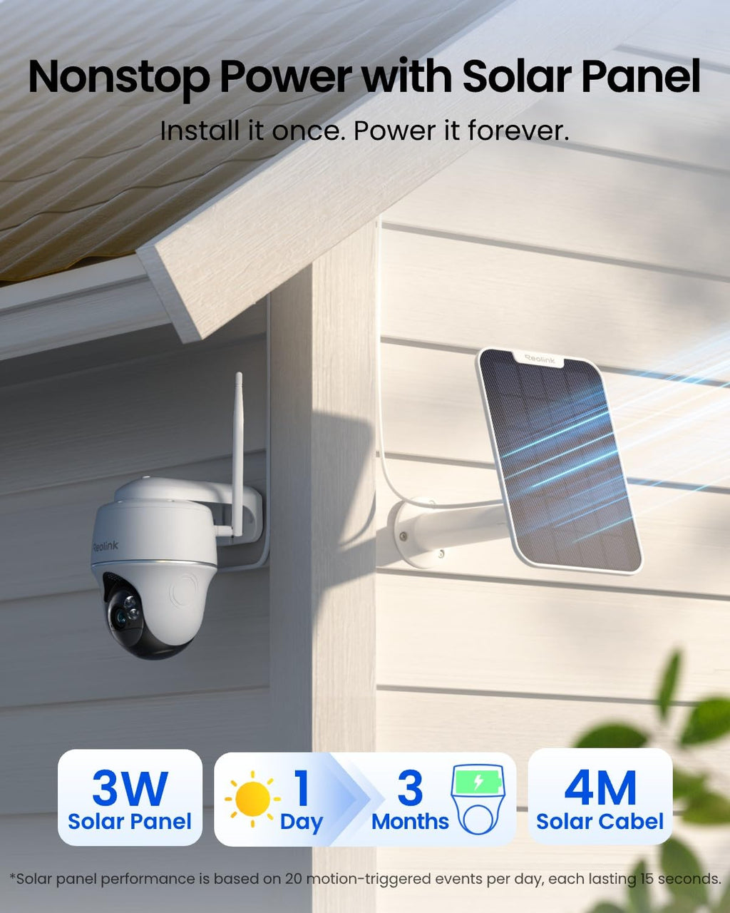 Solar Security Cameras Wireless Outdoor 360° Coverage S20650
