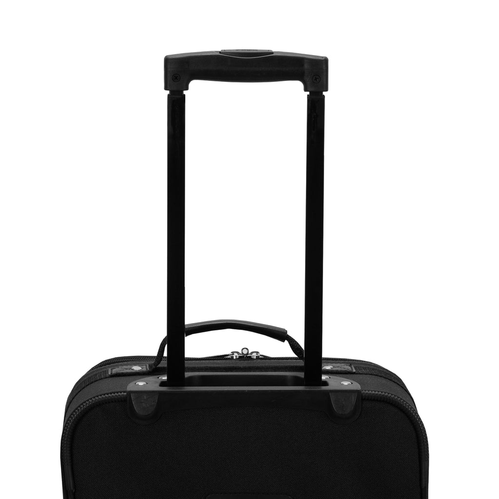 Expandable Softside Upright Luggage Set, Black, 2-Piece (14/19) I88733