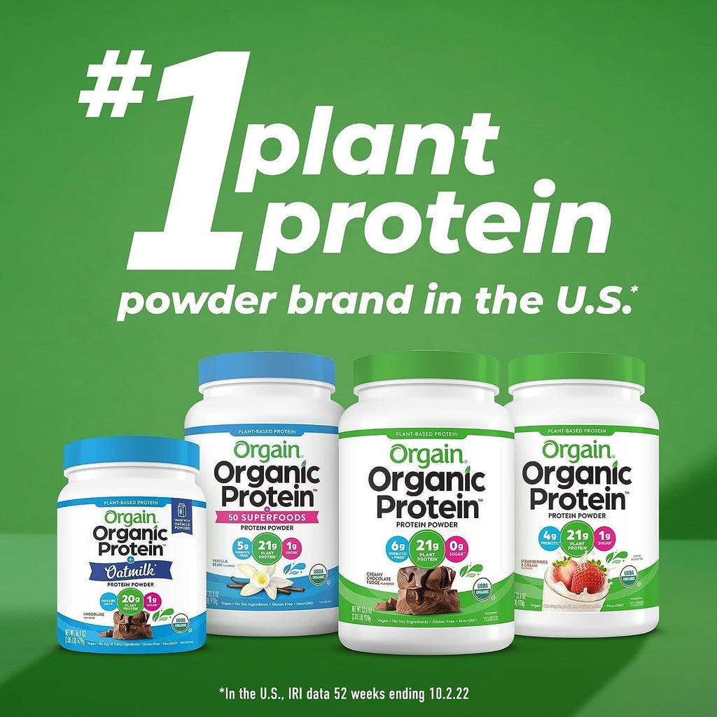Organic Protein Powder Creamy Chocolate Fudge and Vanilla Bean I595766