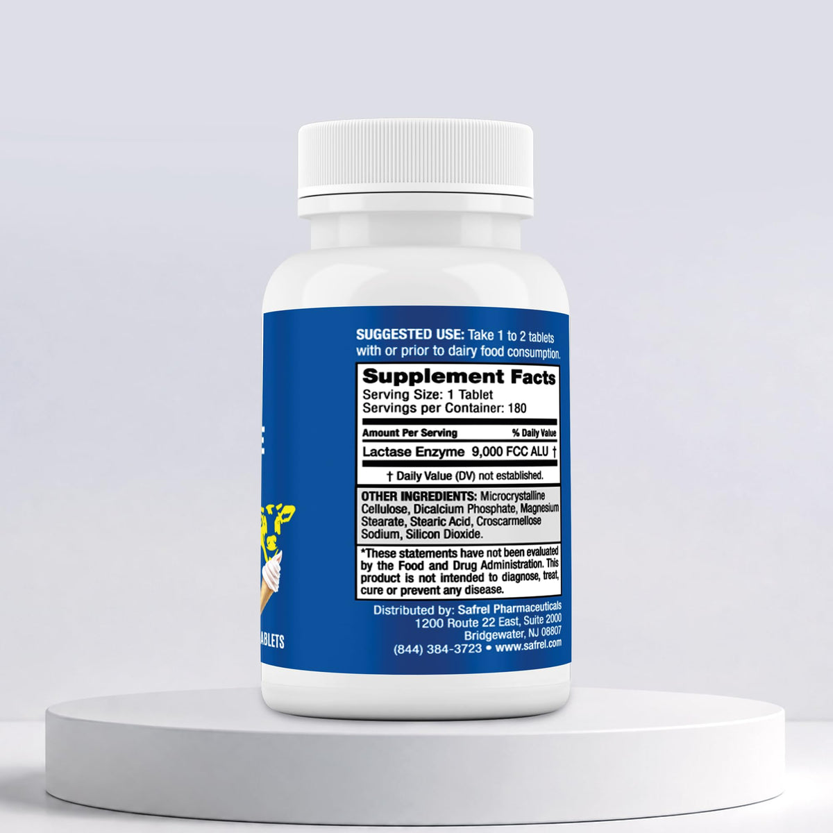 Lactase Enzyme 9000 FCC Unflavored Tablets 180 Ct E373
