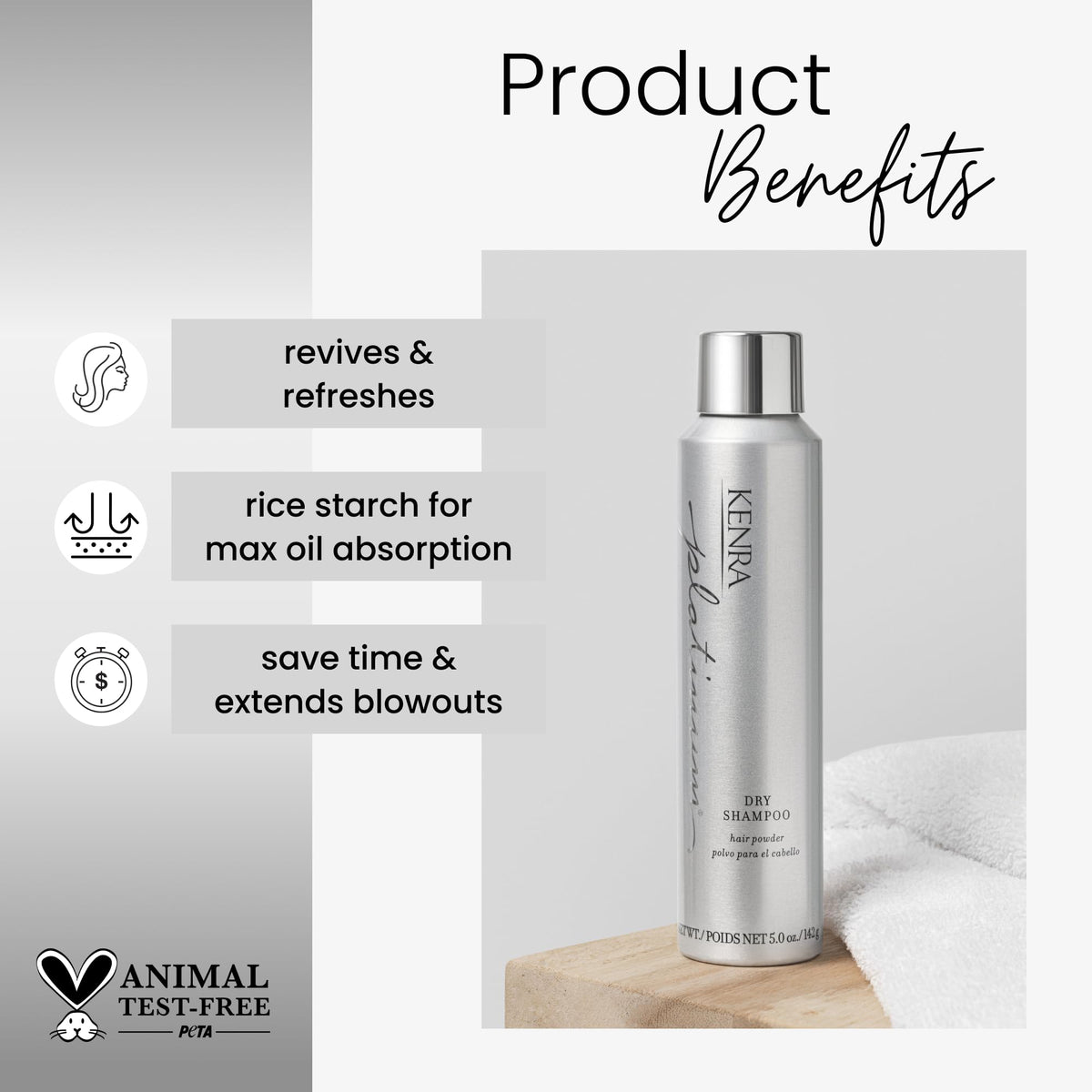 Oil Absorbing Dry Shampoo Spray J9966