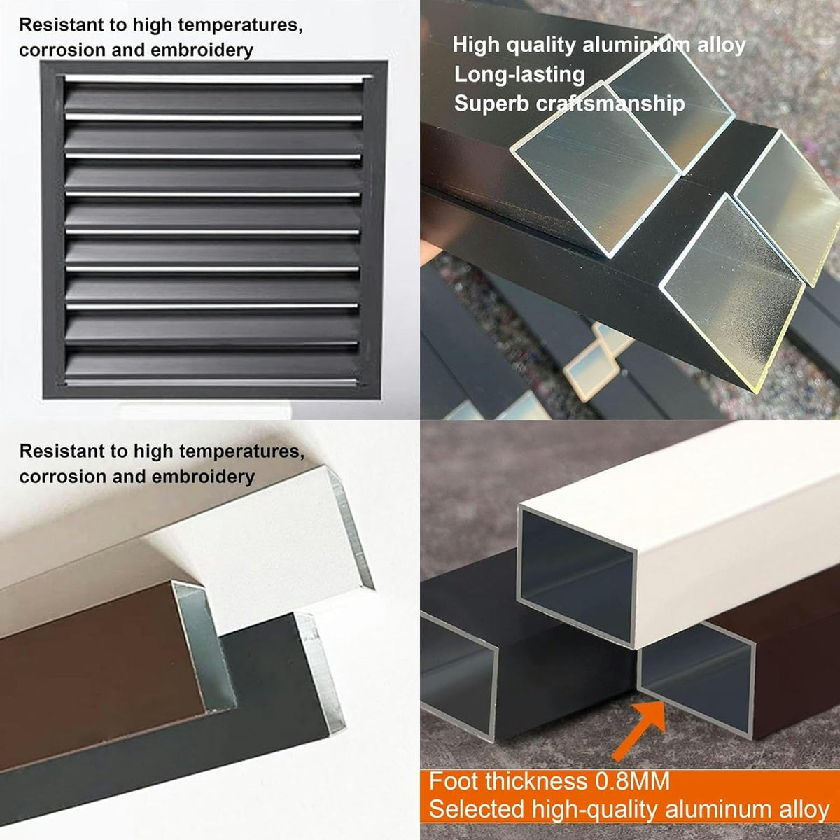 Air Conditioner Fence for Outside Units, Mini Split Pipe Cover, Aluminum AC Cover Q682498