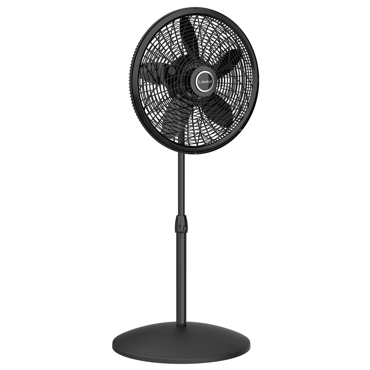 White 16 Inch and Black 18 Inch Oscillating Pedestal Stand Fans P396