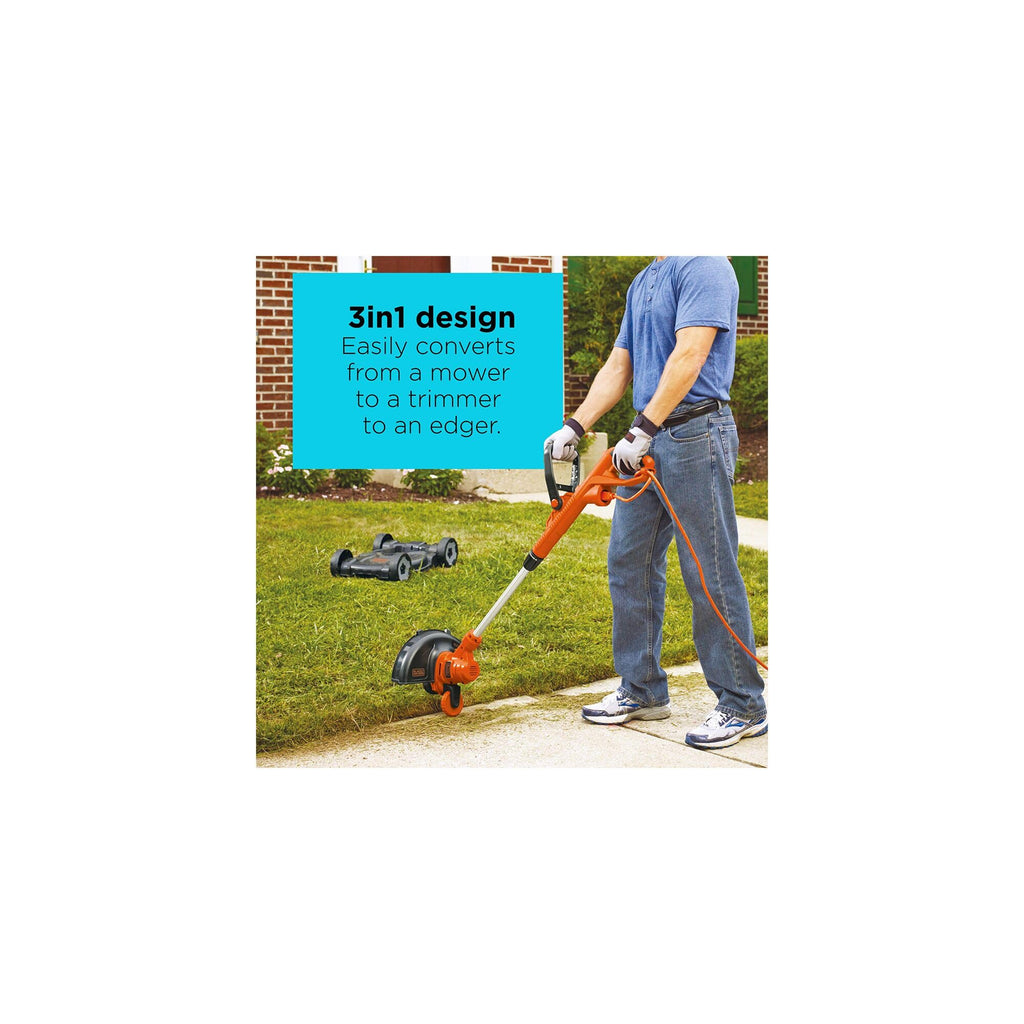 3-in-1 String Trimmer/Edger & Lawn Mower, 6.5-Amp, 12-Inch, Corded T472