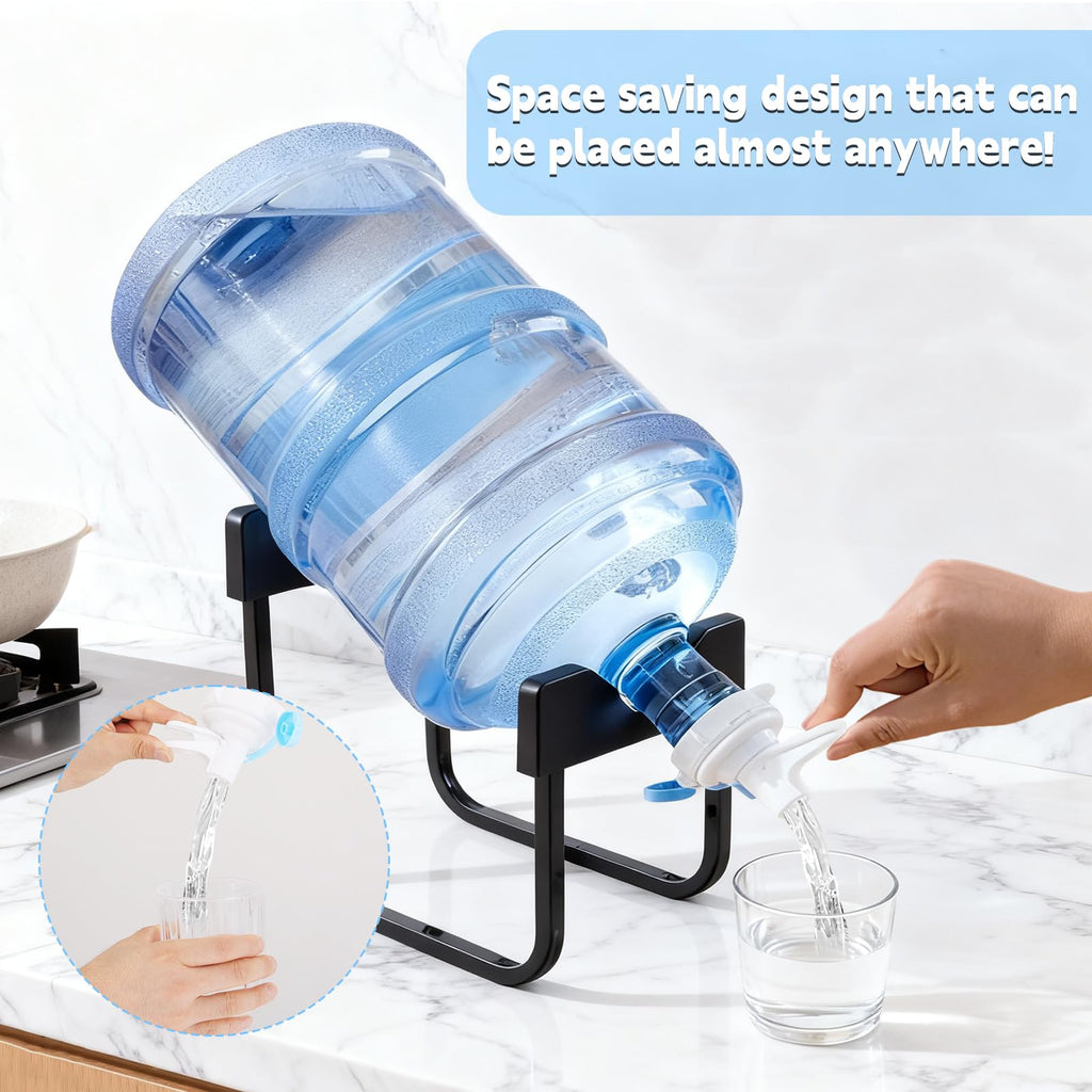 3-5 Gallon Water Jug Stand with Dispenser Valves I558958