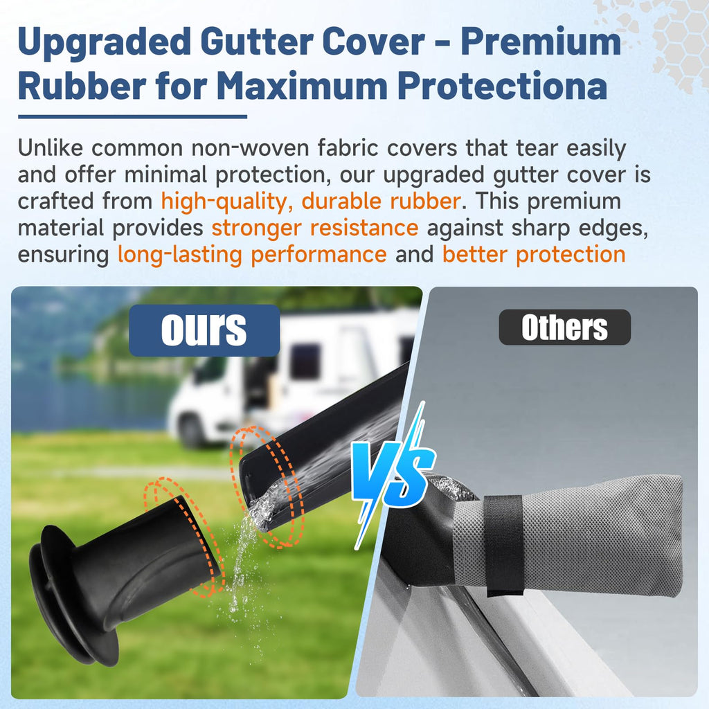 10–12FT Waterproof Oxford Truck Camper Cover with Straps & Air Vents F431933