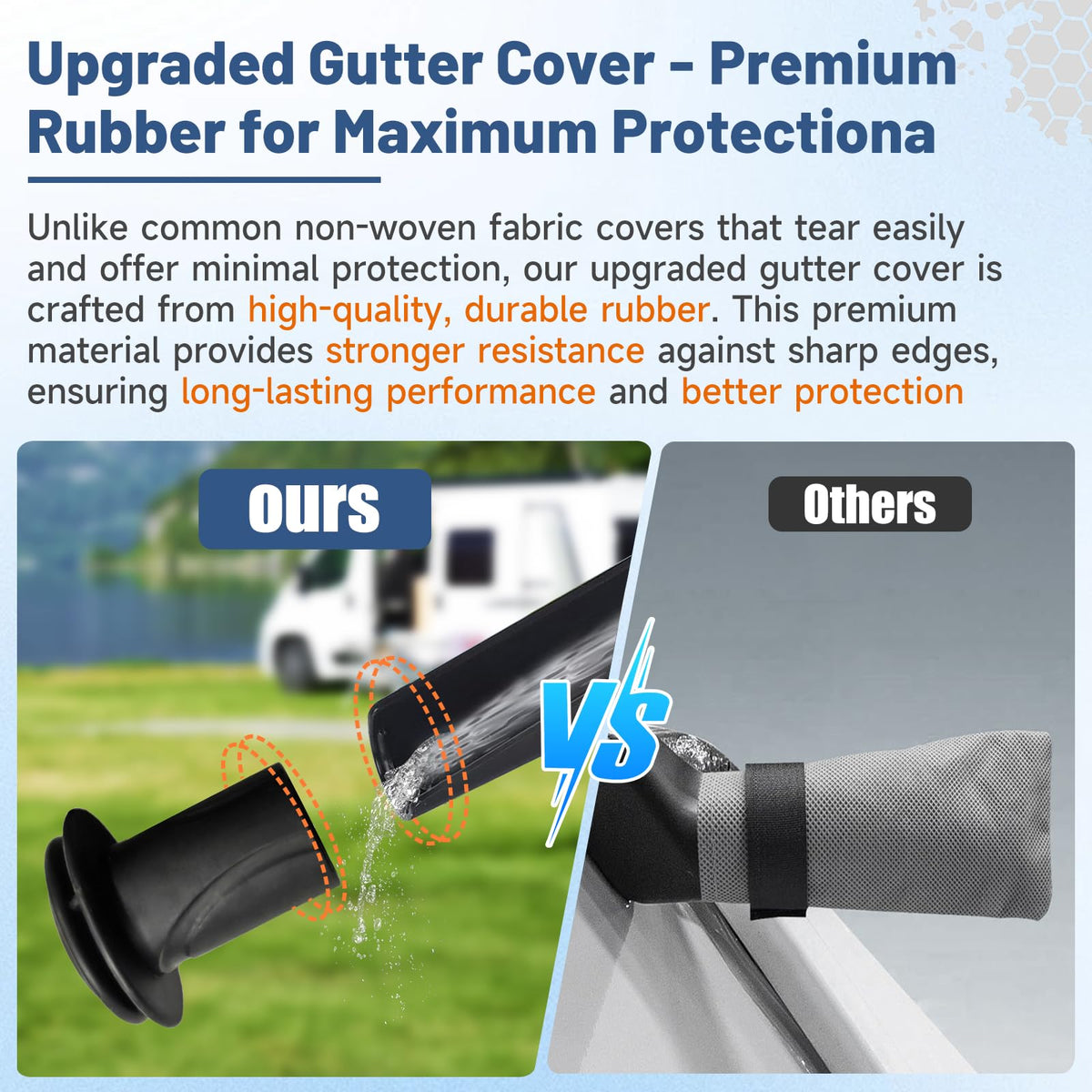 10–12FT Waterproof Oxford Truck Camper Cover with Straps & Air Vents F431933