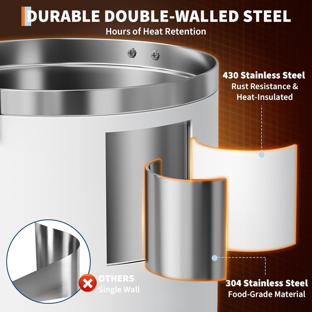 80-Cup Stainless Steel Commercial Coffee Urn M38209