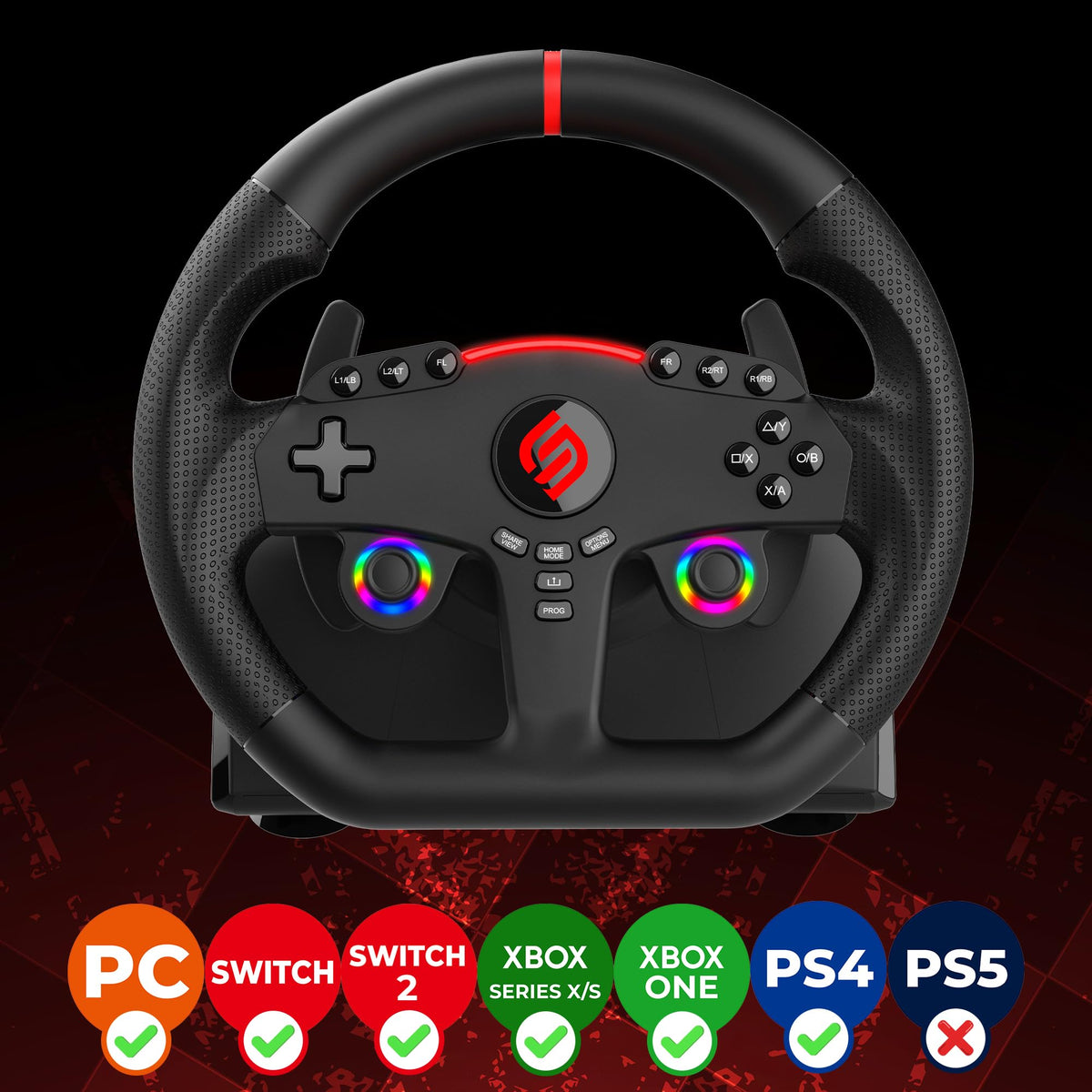 Racing Gaming Steering Wheel S812