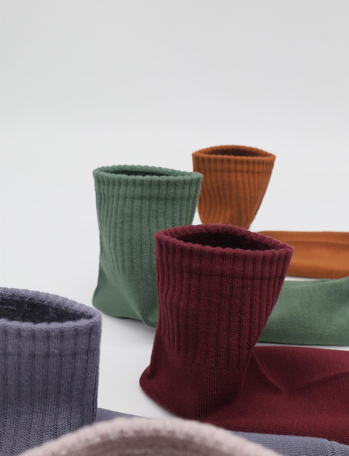 Viscose Bamboo Mini Crew Socks 5 Pairs O673