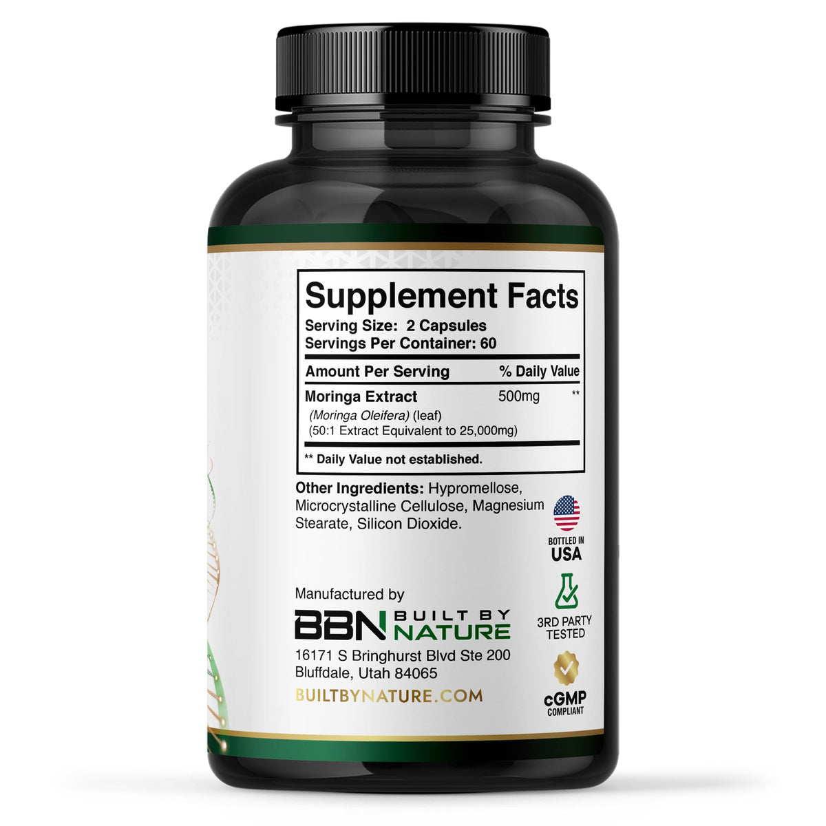 Moringa Supplement 500mg 120 Capsules O938588