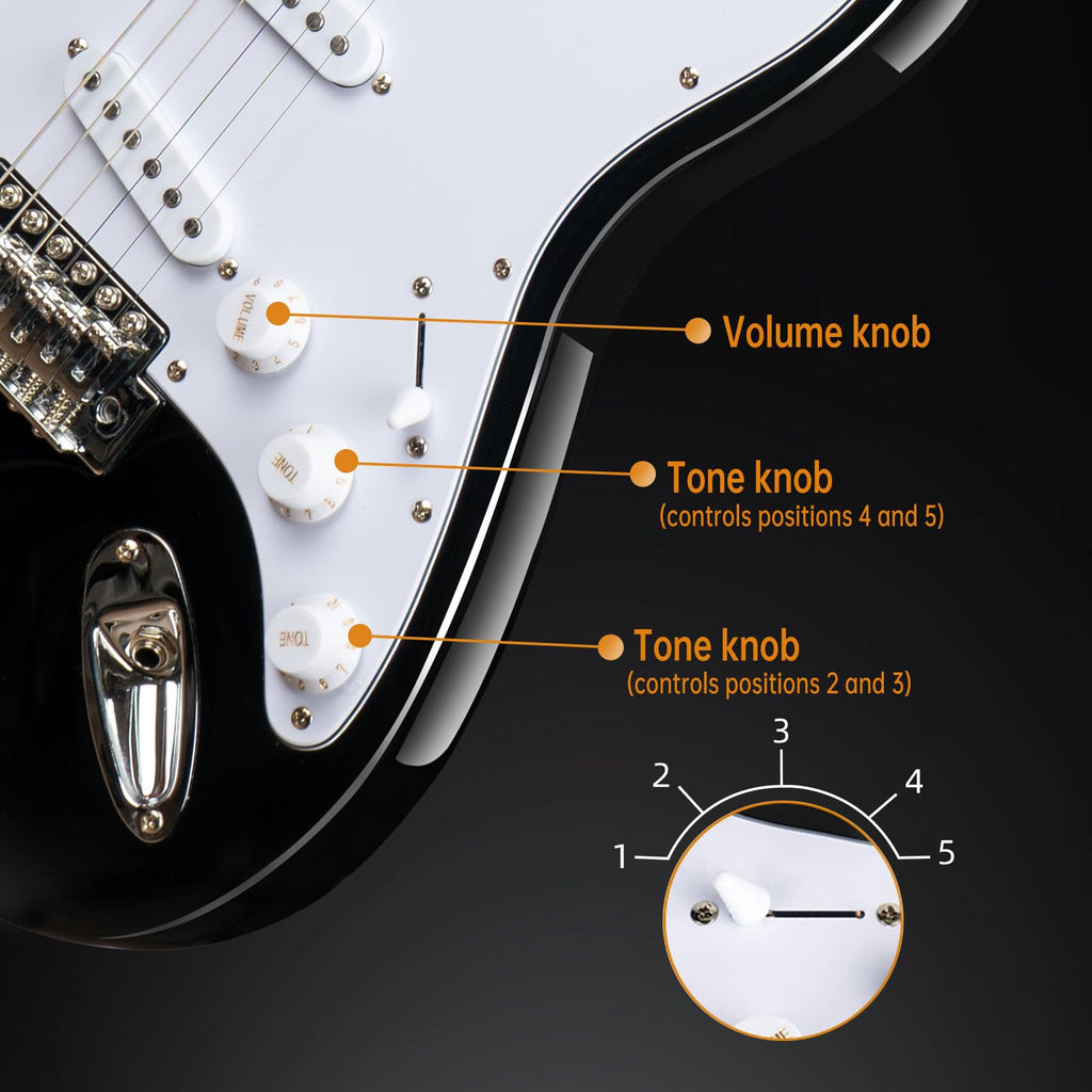39" Electric Guitar Set with Amp Bag Tuner T1033