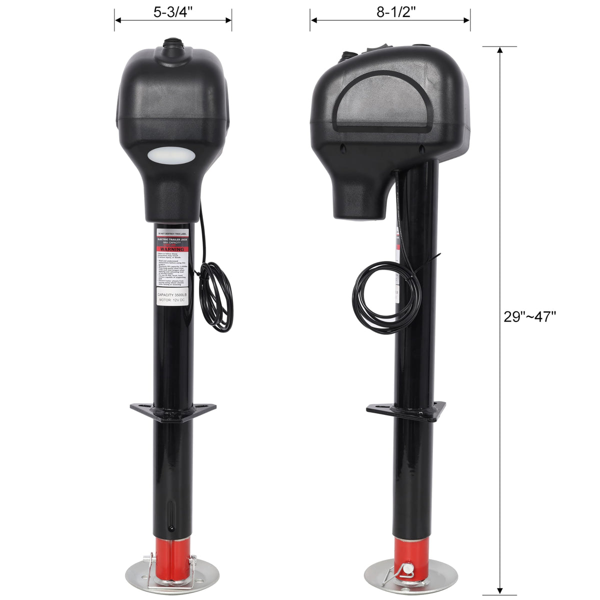 3500lbs Electric Power Tongue Jack I5102