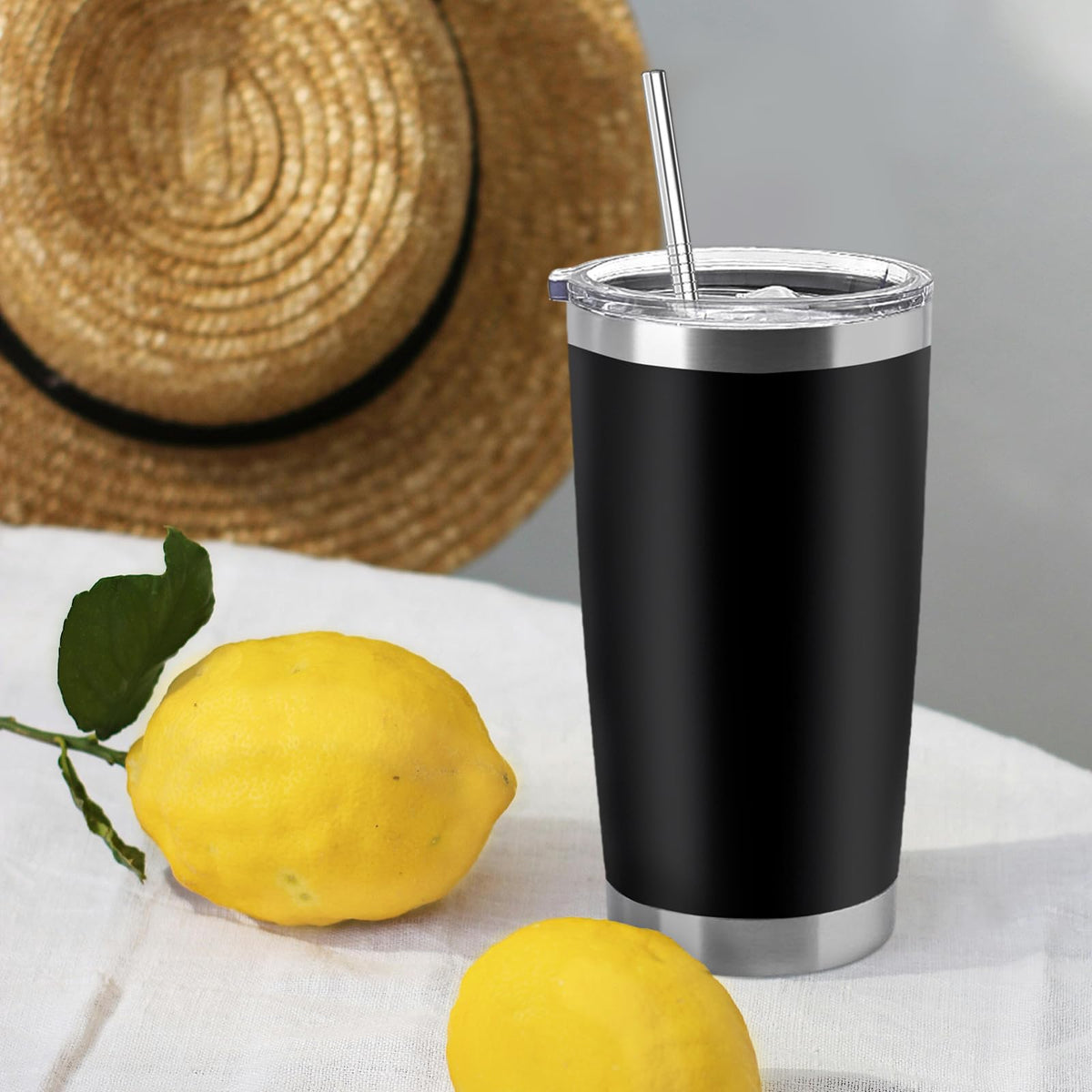 12 Pieces Insulated Stainless Steel Tumbler with Lid and Straw Y753