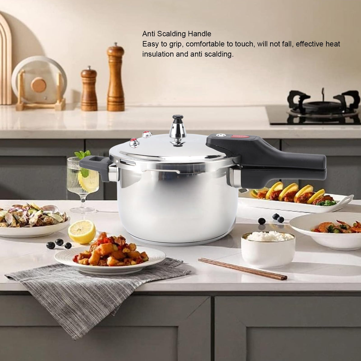 Stainless Steel 3L Non Stick Pressure Cooker M3281