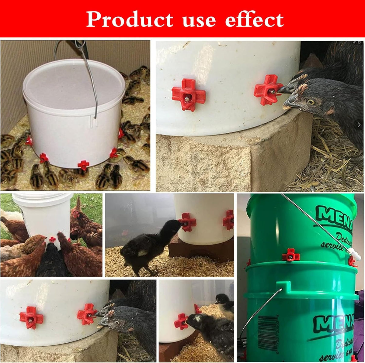 12 Pcs Leakproof Poultry Watering System L853
