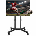 Black Rolling TV Stand for 32-75 Inch TVs R9395