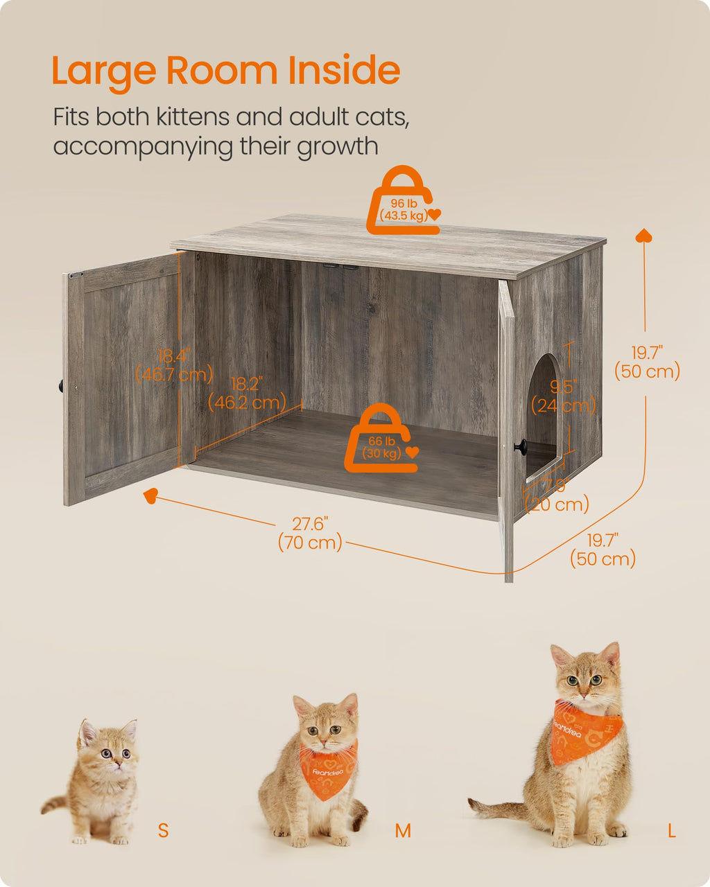Cat Litter Box Enclosure End Table R294