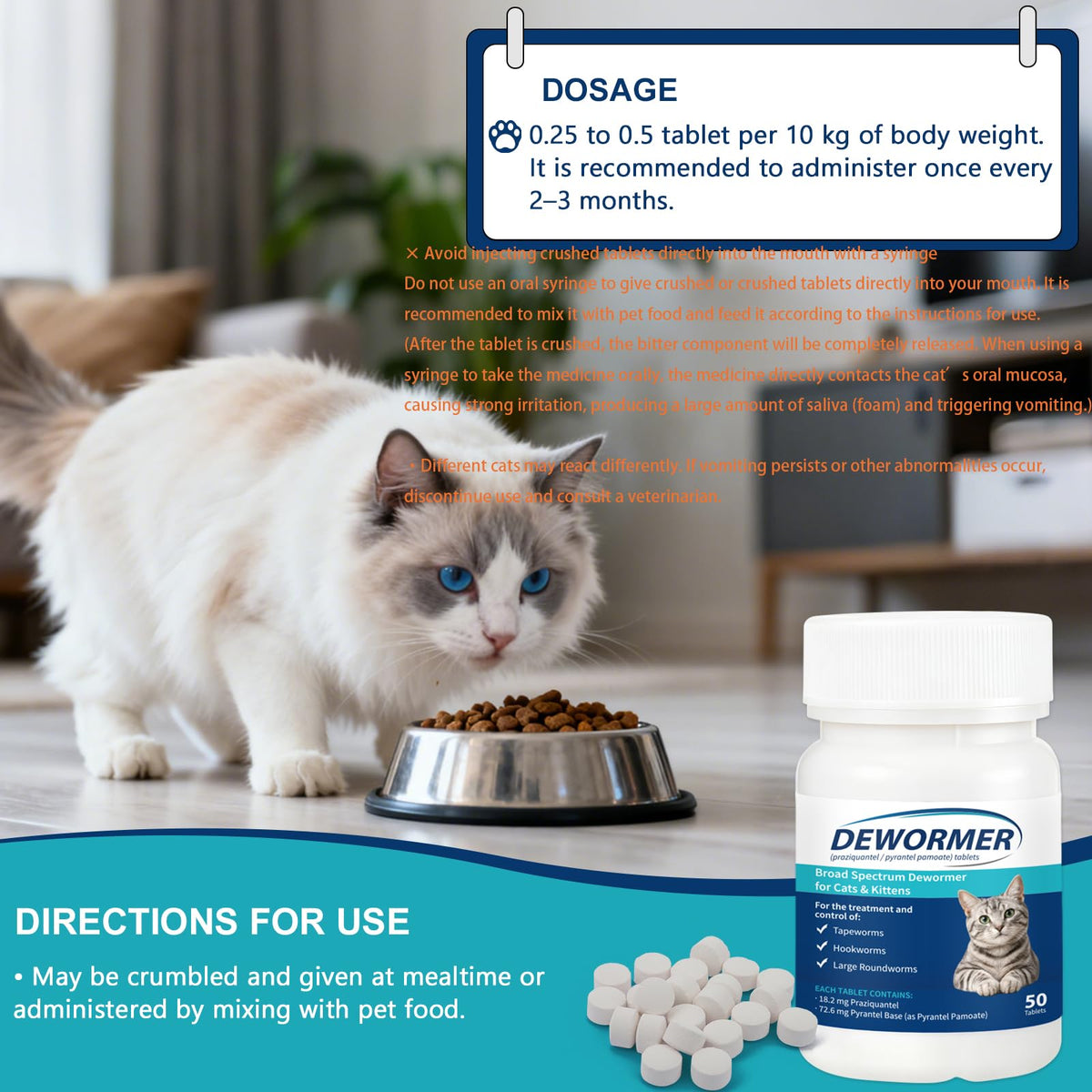 Broad-Spectrum Dewormer 50 Tablets B368